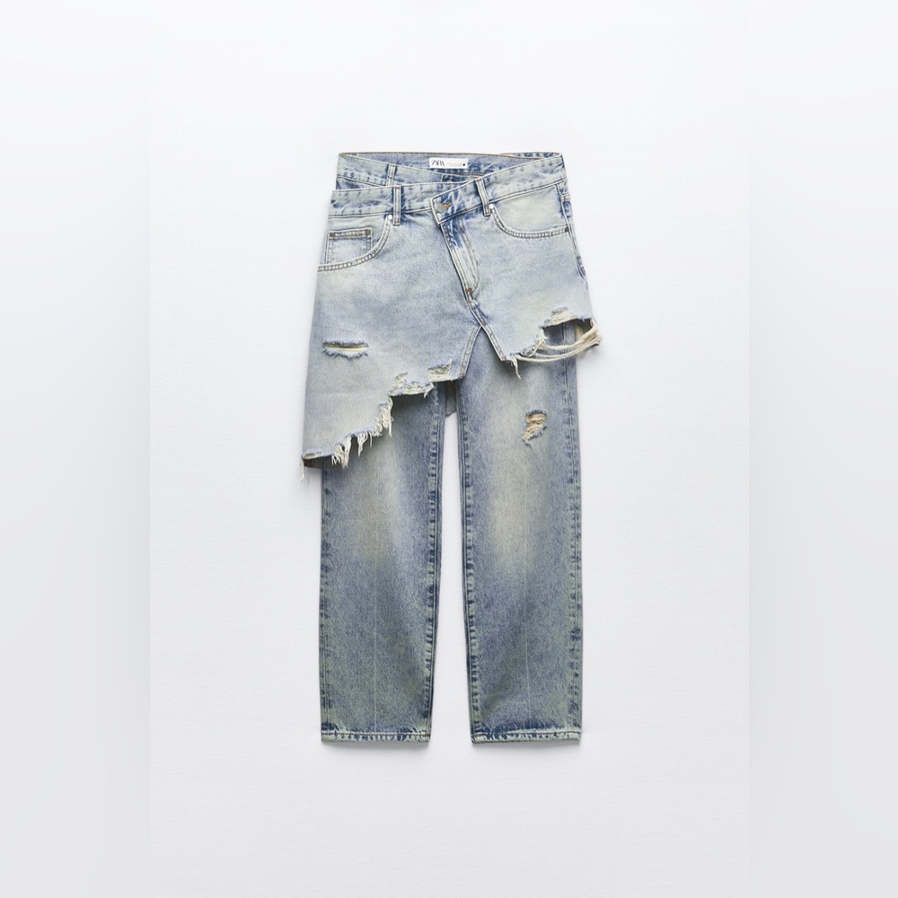 Zara Layered Denim Pants